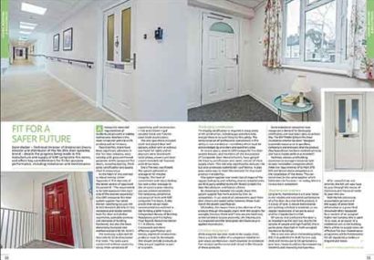 Fire Door Systems article - Fit for a Safer Future double page spread as featured in PSBJ magazine